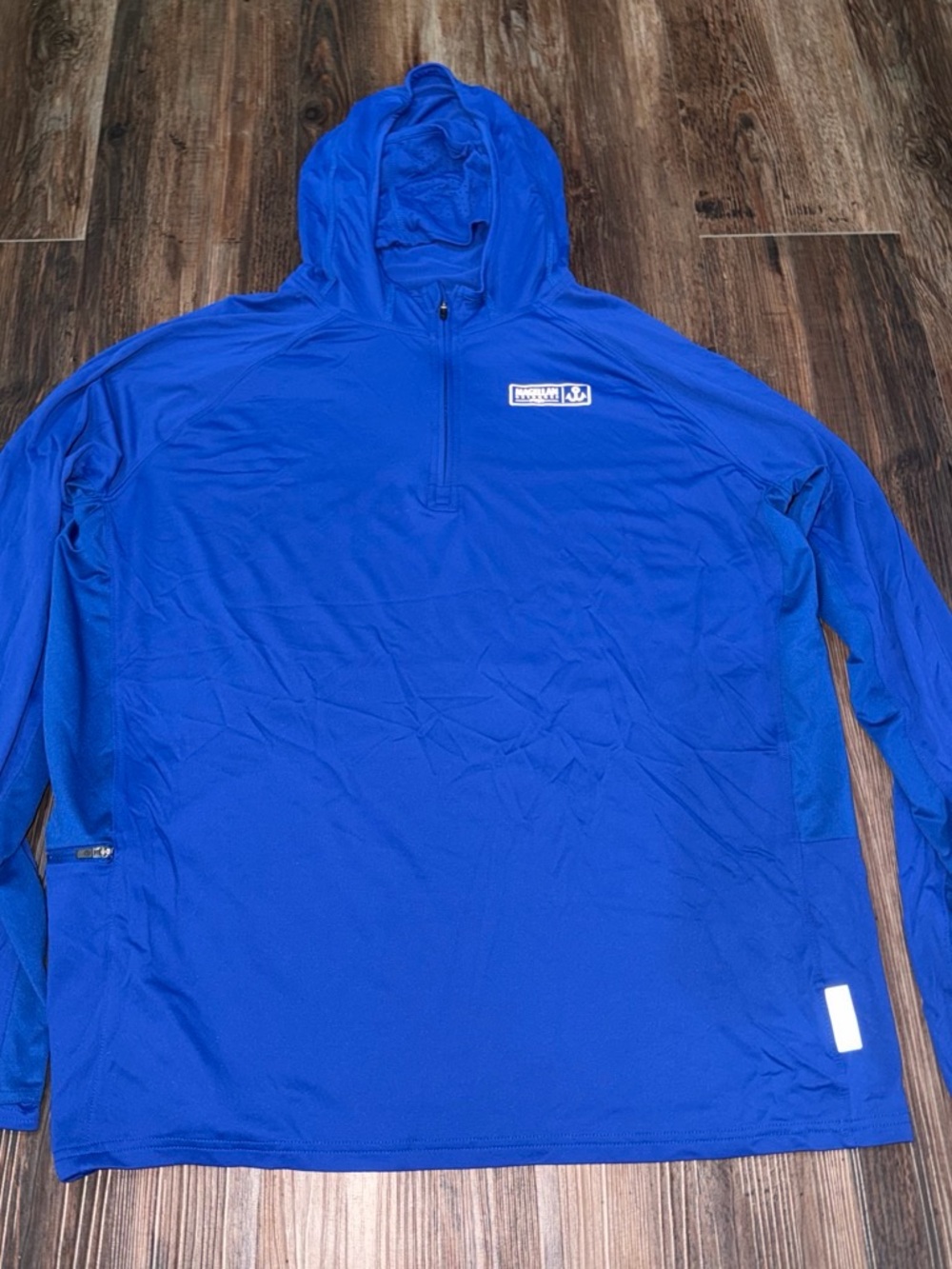 Magellan Outdoors Men’s Royal Blue Hooded Swim Pullover